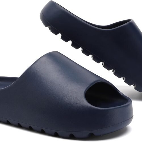 Men EVA Slides Soft Foot Restorative Slides Thick Soled Open Toe Design Pillow Feel Shower Indoor Outdoor House Slippers