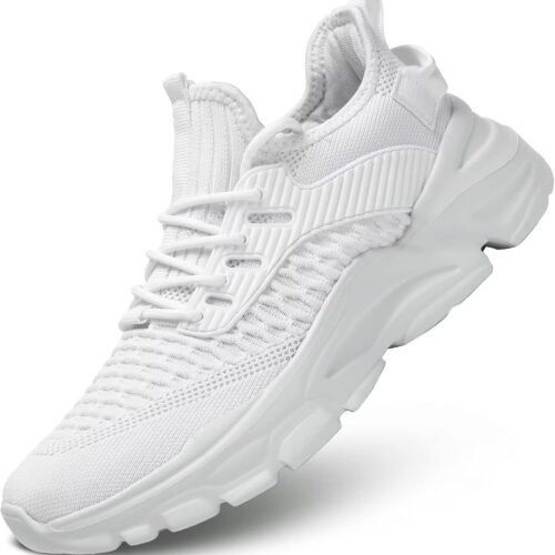 Running Shoes Non Slip Breathable Lightweight Fashion Sneakers Slip Resistant Athletic Sports Walking Gym Work