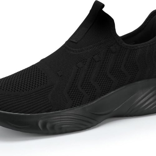 Slip On Walking Shoes Lightweight Non Slip Gym Workout Running Mesh Breathable Cushion Fashion Tennis Athletic Casual