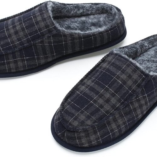 Men Memory Foam Slippers Indoor Outdoor Home Footwear Non Slip